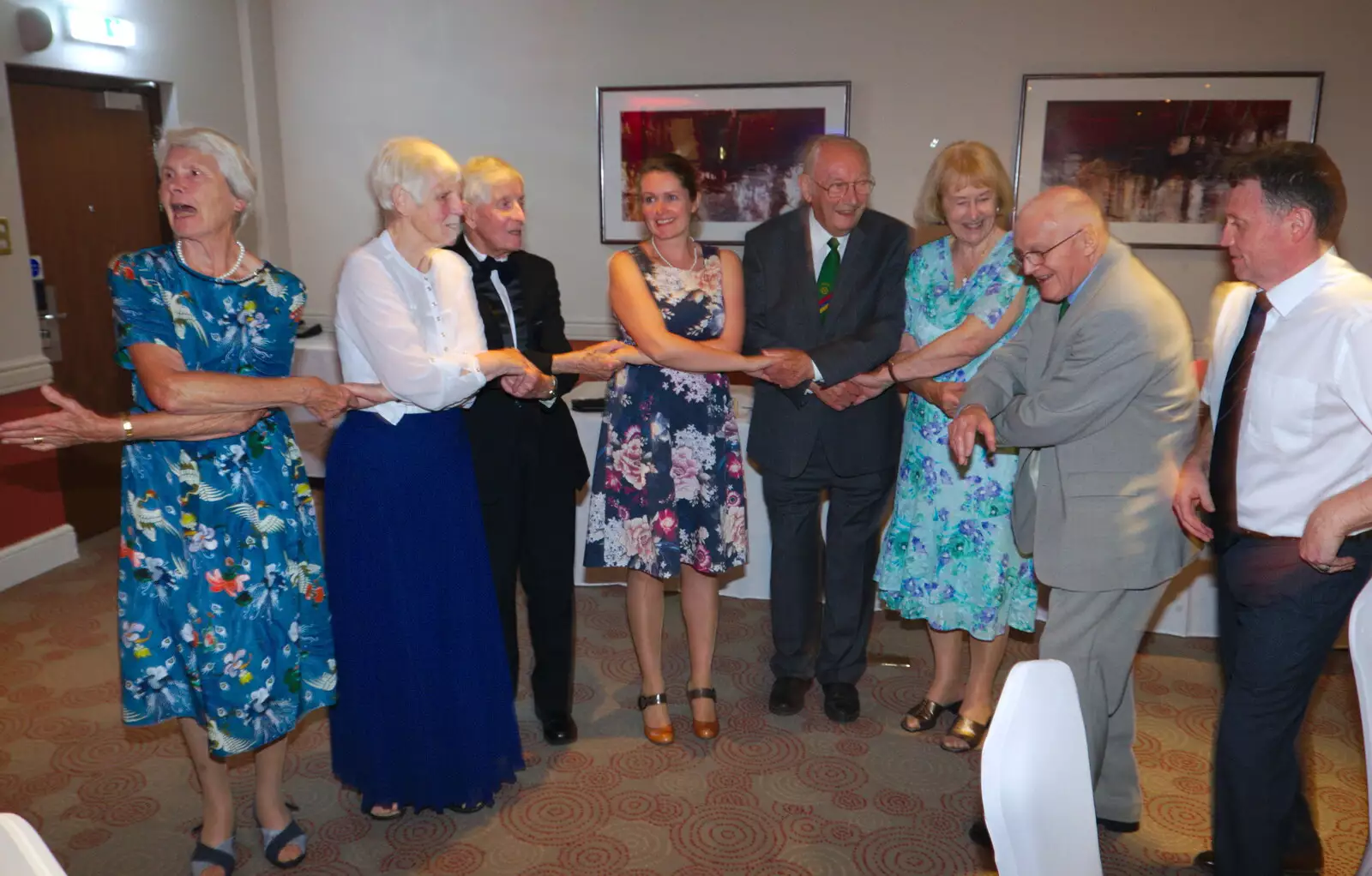 Auld Lang Syne occurs, from Kenilworth Castle and the 69th Entry Reunion Dinner, Stratford, Warwickshire - 14th September 2019