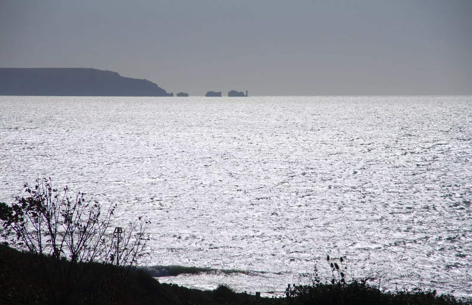 The Needles and the Solent, from A Trip to the South Coast, Highcliffe, Dorset - 20th September 2019