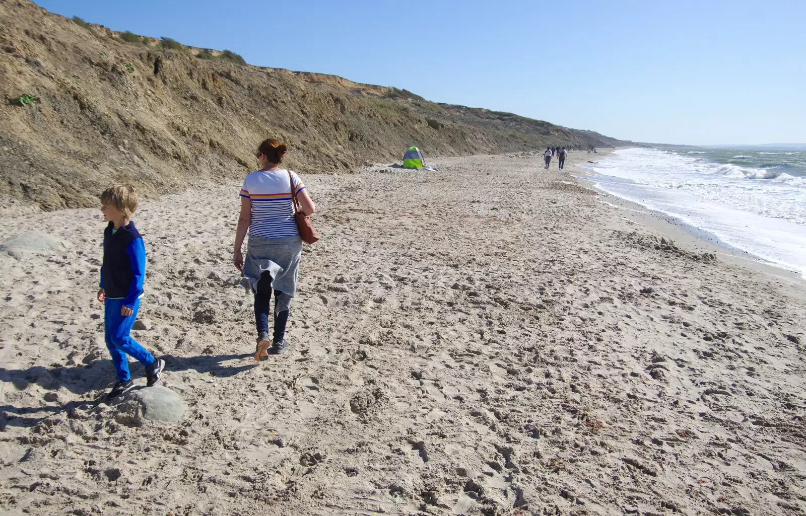 On the beach, from A Trip to the South Coast, Highcliffe, Dorset - 20th September 2019