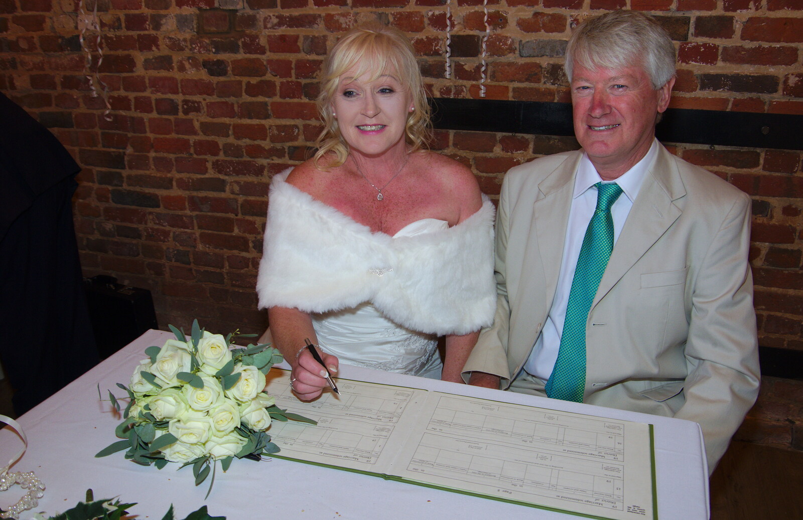 The signing of the register from Neil and Martina's Wedding, The Three Tuns, Bransgore, Dorset - 20th September 2019