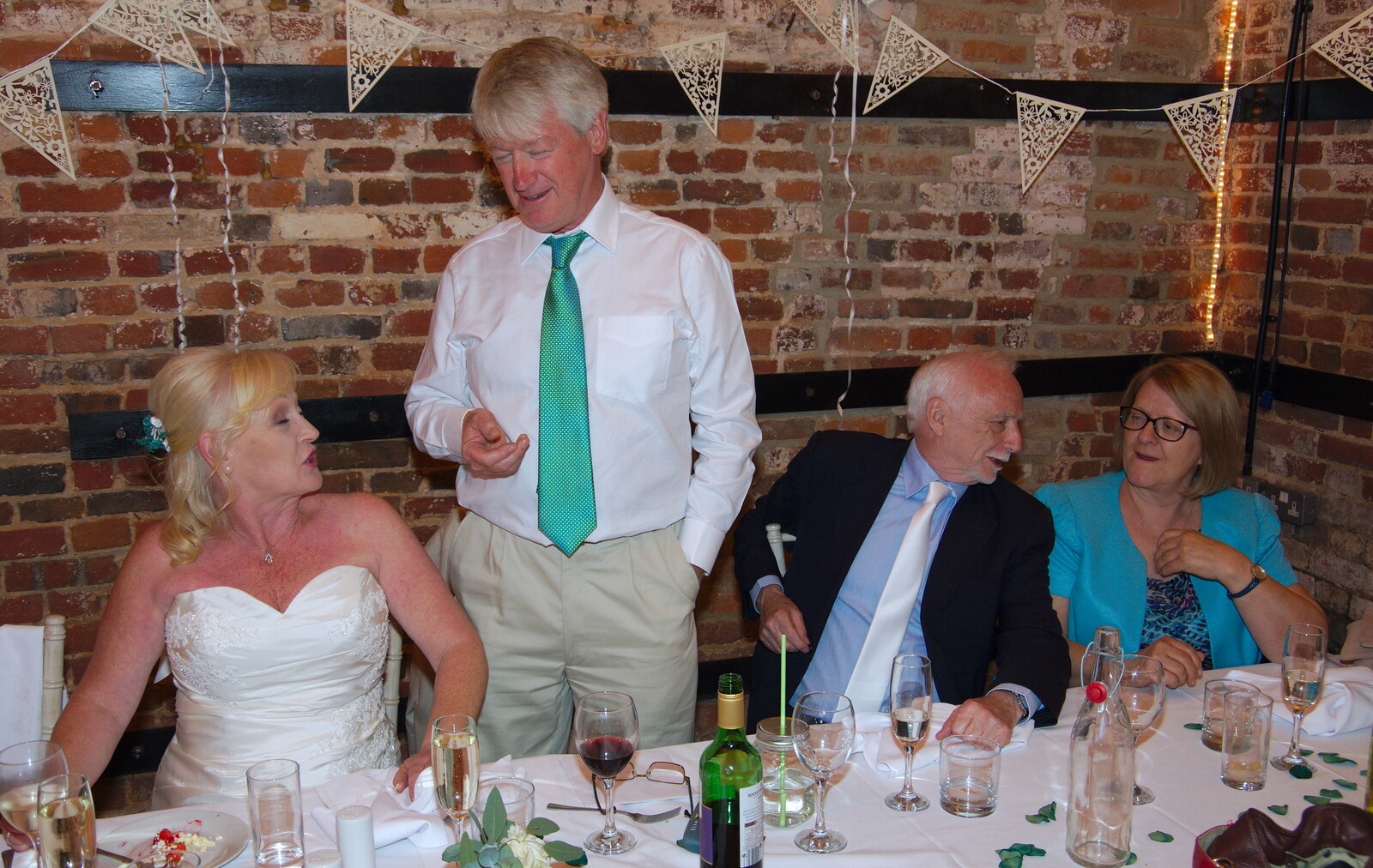 Neil does a speech from Neil and Martina's Wedding, The Three Tuns, Bransgore, Dorset - 20th September 2019