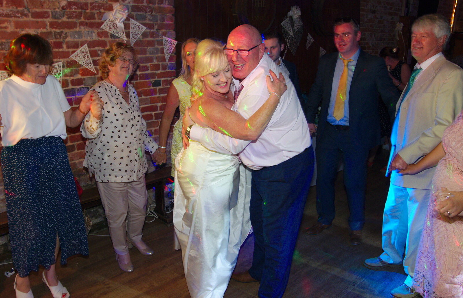 A brotherly hug from Neil and Martina's Wedding, The Three Tuns, Bransgore, Dorset - 20th September 2019