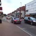 Highcliffe town centre, as we wait for takeaway, A Day with Sean and Michelle, Walkford, Dorset - 21st September 2019