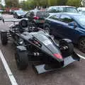 There's a cool racing car-type thing in the car park, A Day with Sean and Michelle, Walkford, Dorset - 21st September 2019