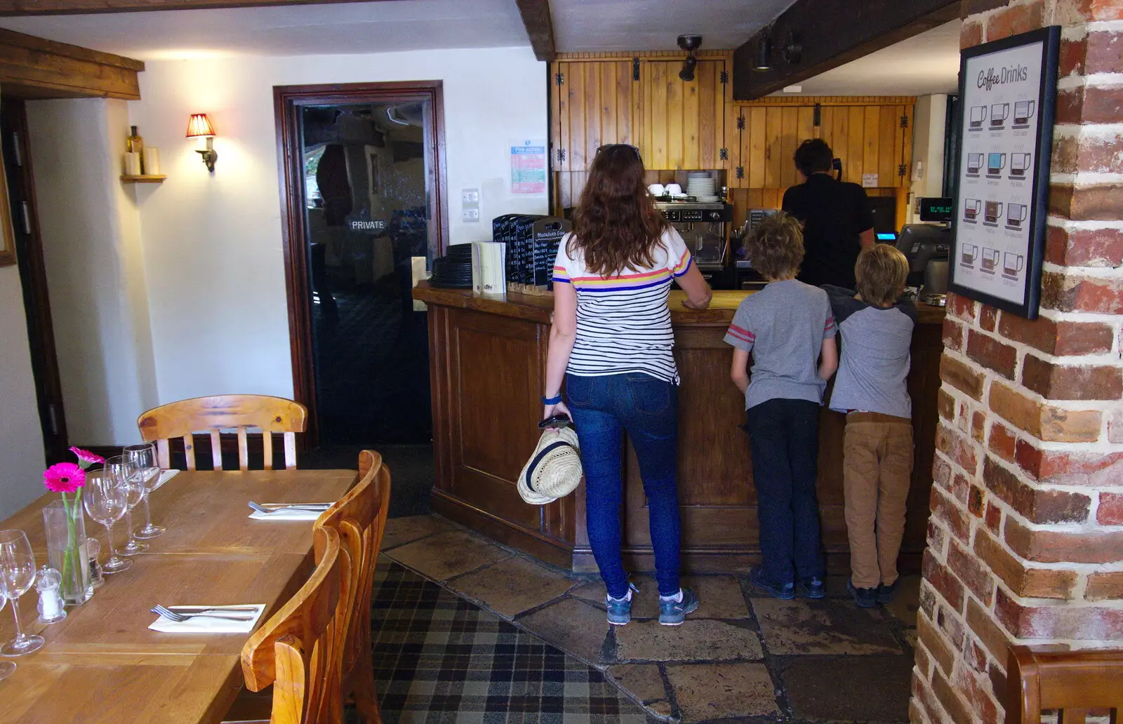 We ask at the bar, but the flute's not there, from A Day with Sean and Michelle, Walkford, Dorset - 21st September 2019