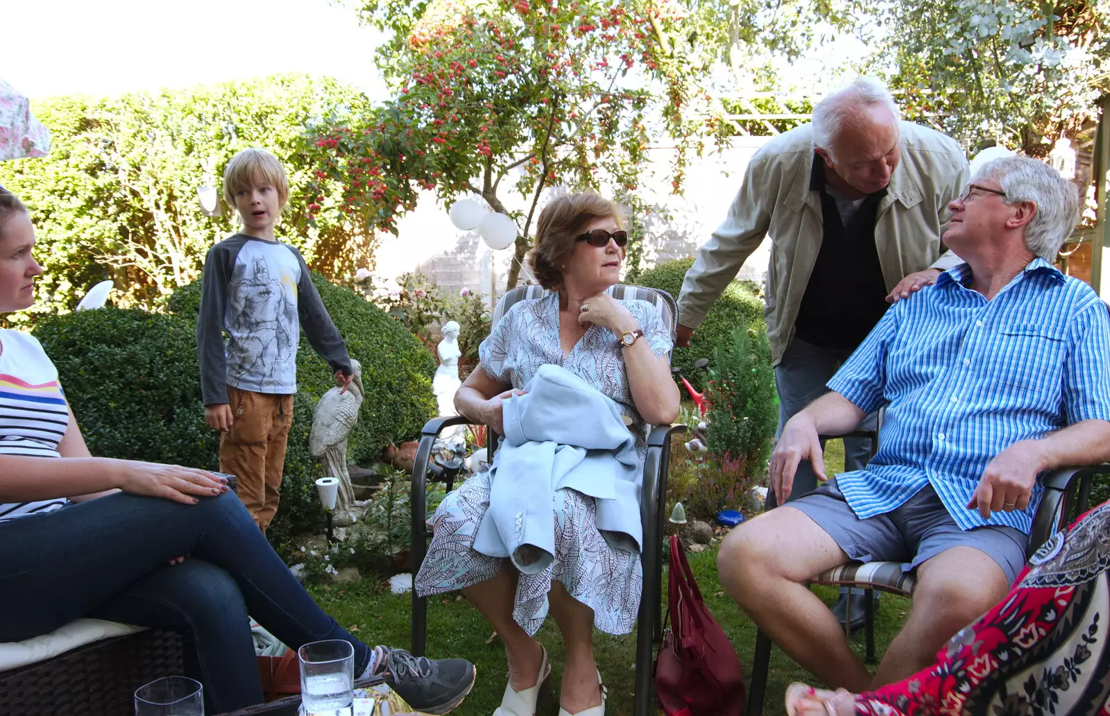 We hang out in the garden with relatives, from A Day with Sean and Michelle, Walkford, Dorset - 21st September 2019