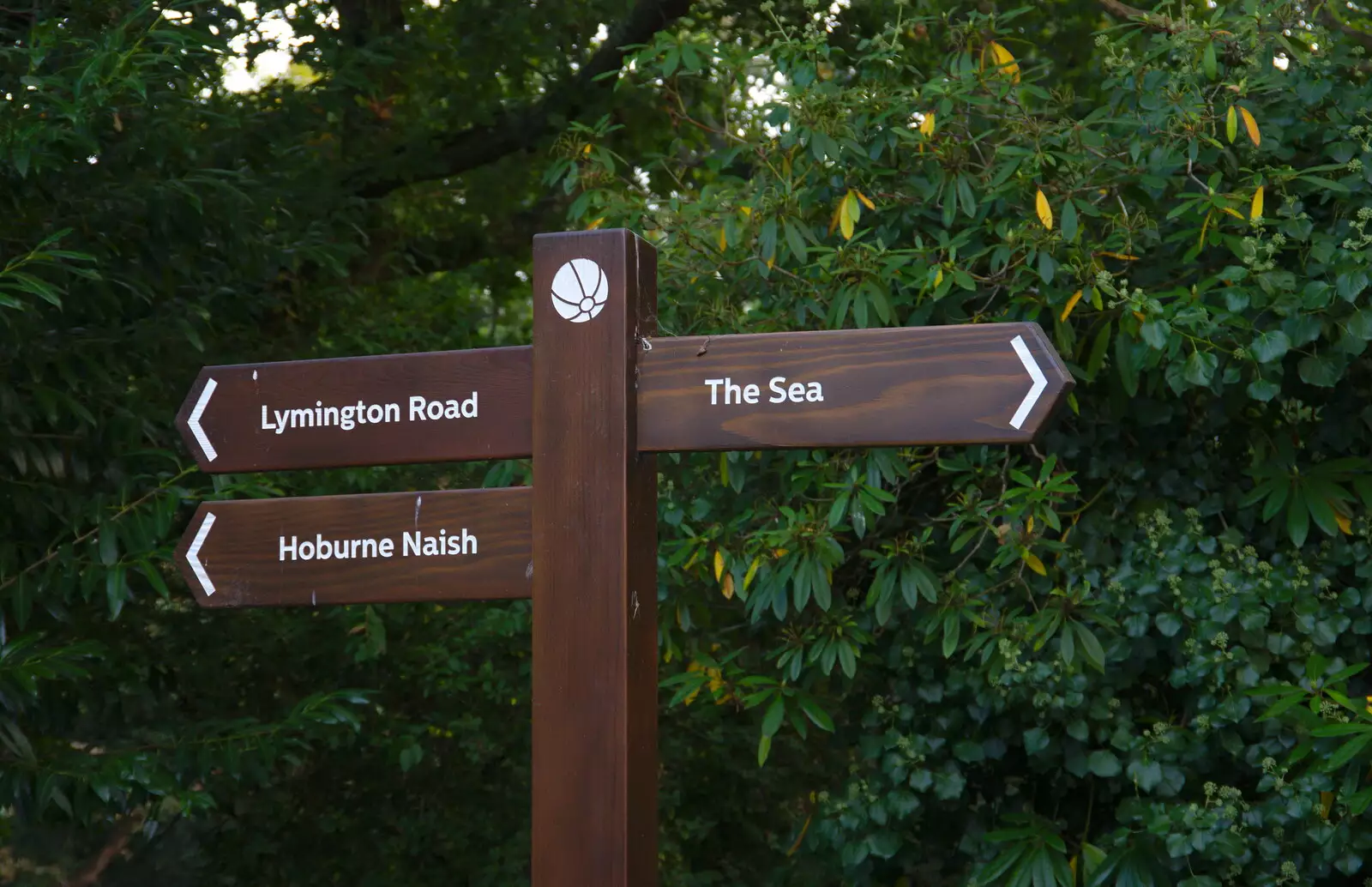 Another literal sign saying simply 'the sea', from A Day with Sean and Michelle, Walkford, Dorset - 21st September 2019