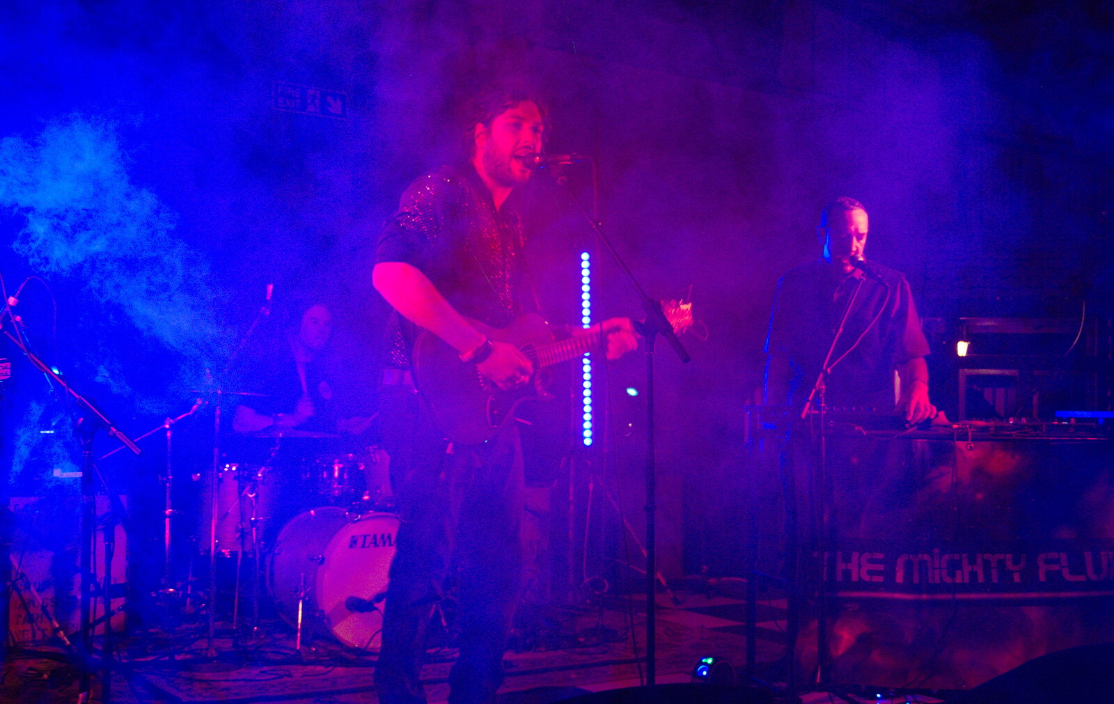The finale act - the Mighty Flux - do their thing from The Bressingham Band Night, Bressingham Steam Museum, Norfolk - 5th October 2019