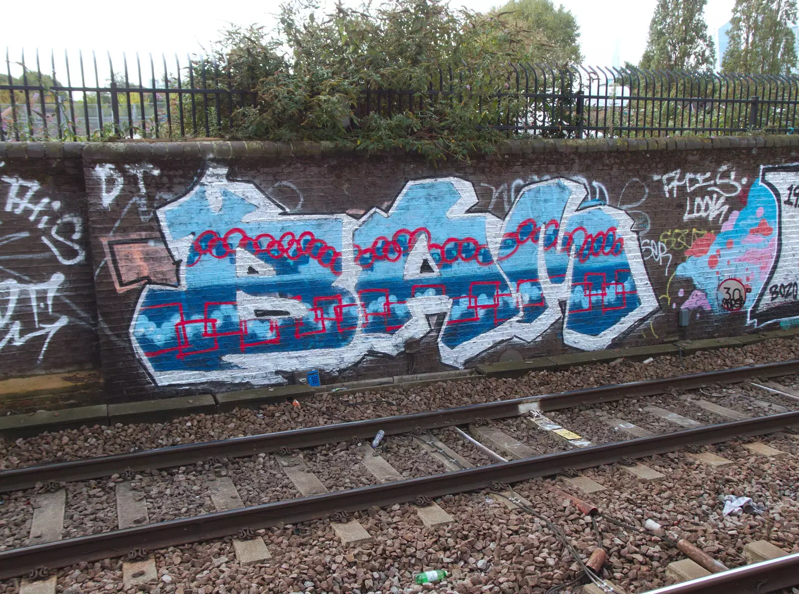 Funky tag near Liverpool Street, from The Extinction Rebellion Protest, Westminster, London - 9th October 2019