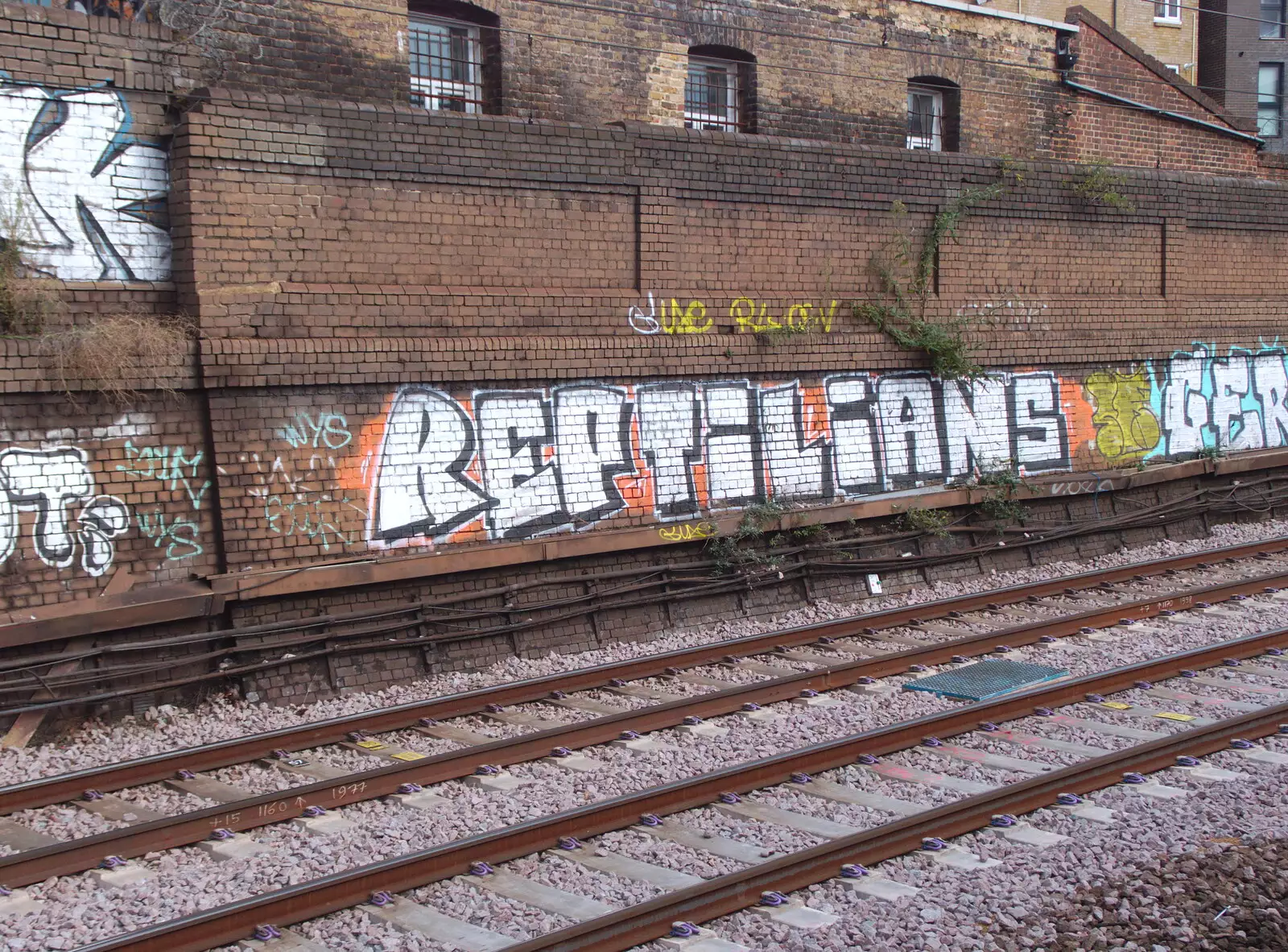 Reptilians graffiti, from The Extinction Rebellion Protest, Westminster, London - 9th October 2019