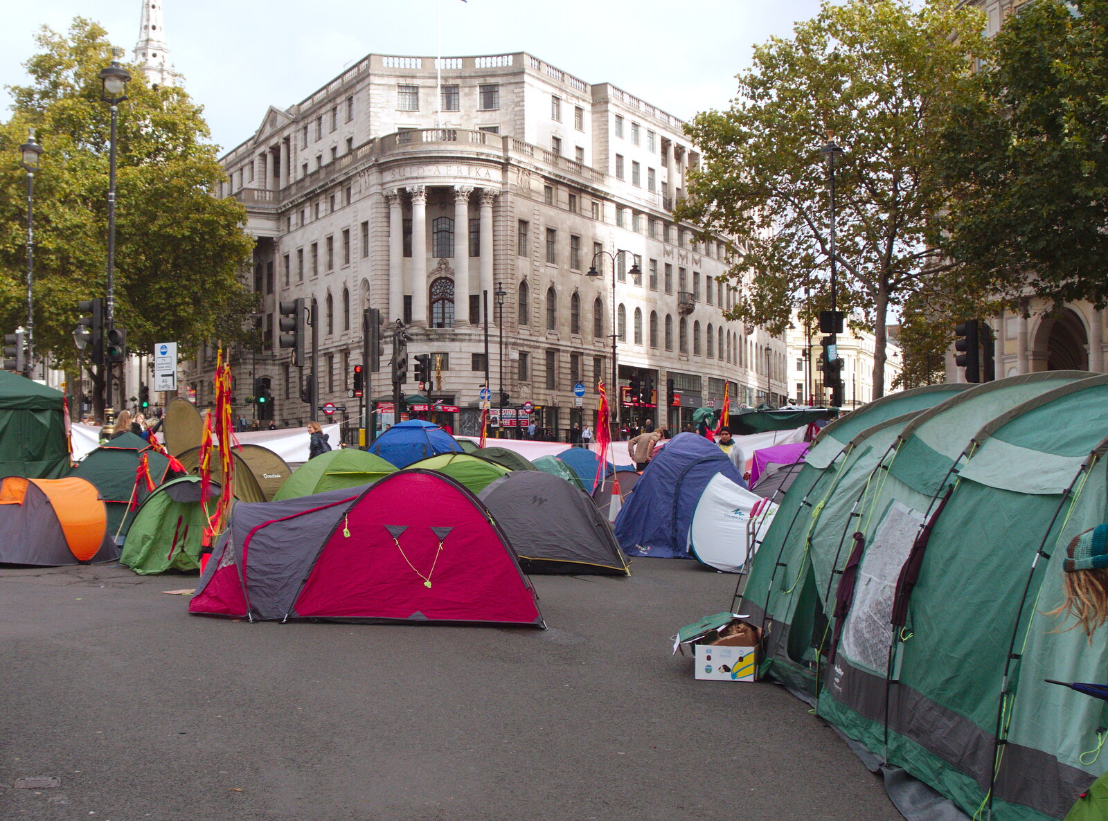 More tent city from The Extinction Rebellion Protest, Westminster, London - 9th October 2019