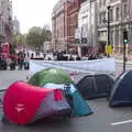 The top of Whitehall is all tents, The Extinction Rebellion Protest, Westminster, London - 9th October 2019