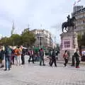 Looking up towards the Strand, The Extinction Rebellion Protest, Westminster, London - 9th October 2019