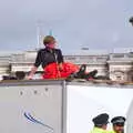 Some dude sits on top of a van, The Extinction Rebellion Protest, Westminster, London - 9th October 2019