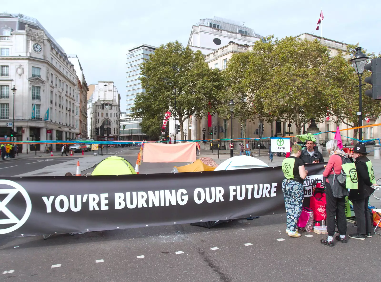 You're burning our future, from The Extinction Rebellion Protest, Westminster, London - 9th October 2019