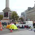 Nelson's column, The Extinction Rebellion Protest, Westminster, London - 9th October 2019