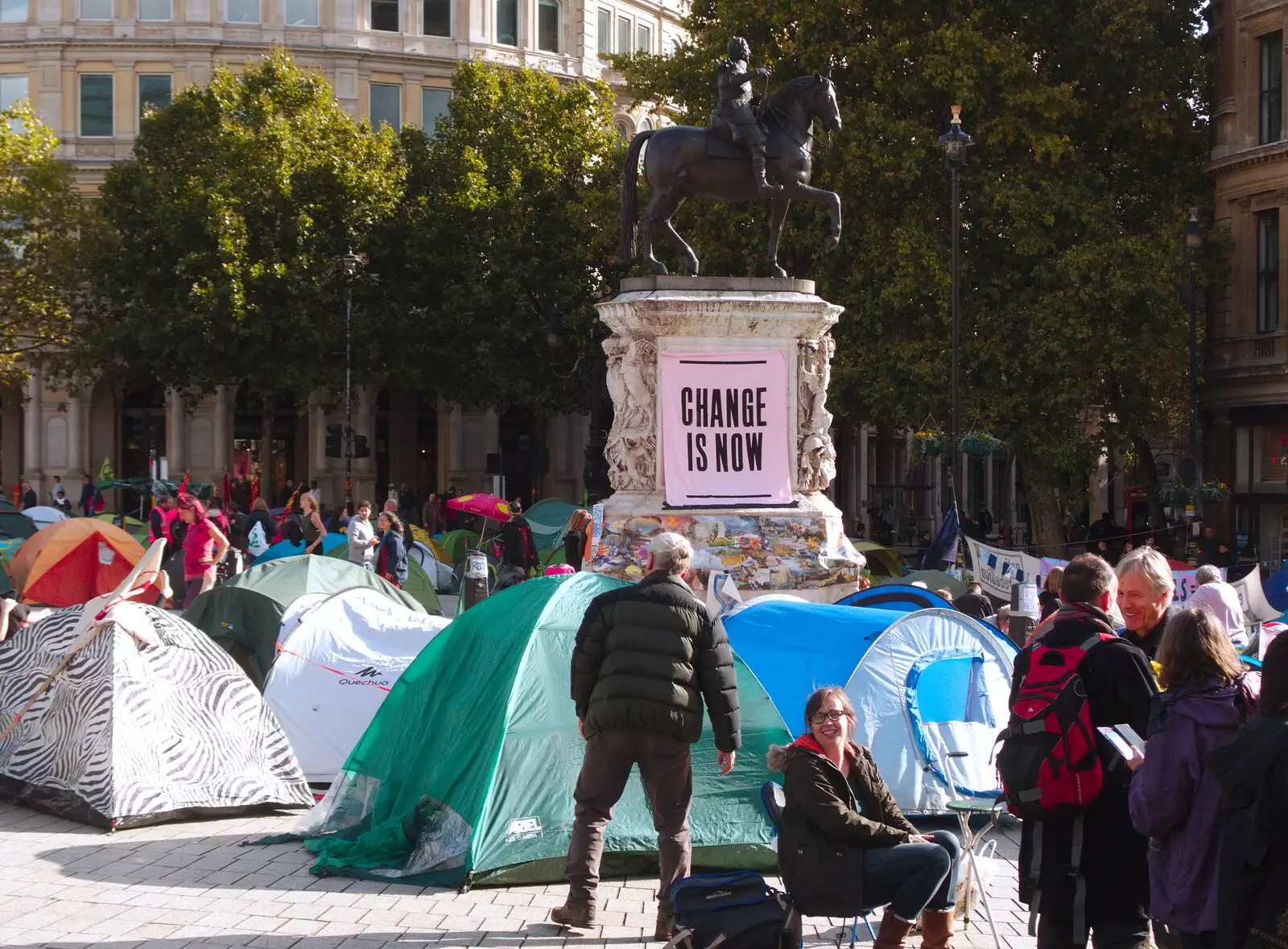 Change is Now, from The Extinction Rebellion Protest, Westminster, London - 9th October 2019