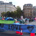 A Love banner, The Extinction Rebellion Protest, Westminster, London - 9th October 2019
