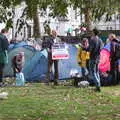 Some dude has a 'Make Britain green again' sign, The Extinction Rebellion Protest, Westminster, London - 9th October 2019