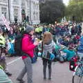 A big sit-in occurs on Horseguard's Parade, The Extinction Rebellion Protest, Westminster, London - 9th October 2019