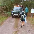 We head off as Harry clutches his bag of stuff, The GSB at Stowlangtoft, Beavers, and More XR Rebellions, Suffolk, Norfolk and London - 16th October 2019