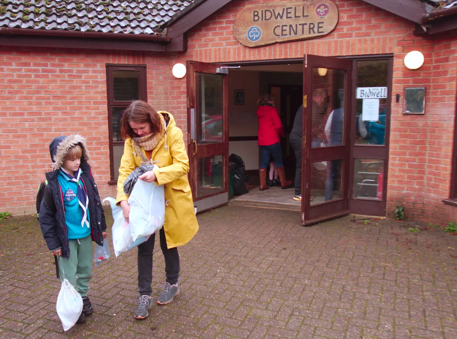 We pick Harry up from the Bidwell Scout's Centre, from The GSB at Stowlangtoft, Beavers, and More XR Rebellions, Suffolk, Norfolk and London - 16th October 2019