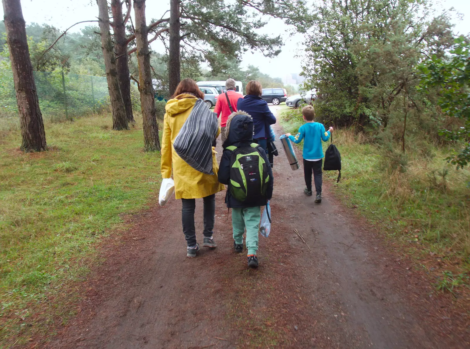 Harry heads back to the car, from The GSB at Stowlangtoft, Beavers, and More XR Rebellions, Suffolk, Norfolk and London - 16th October 2019