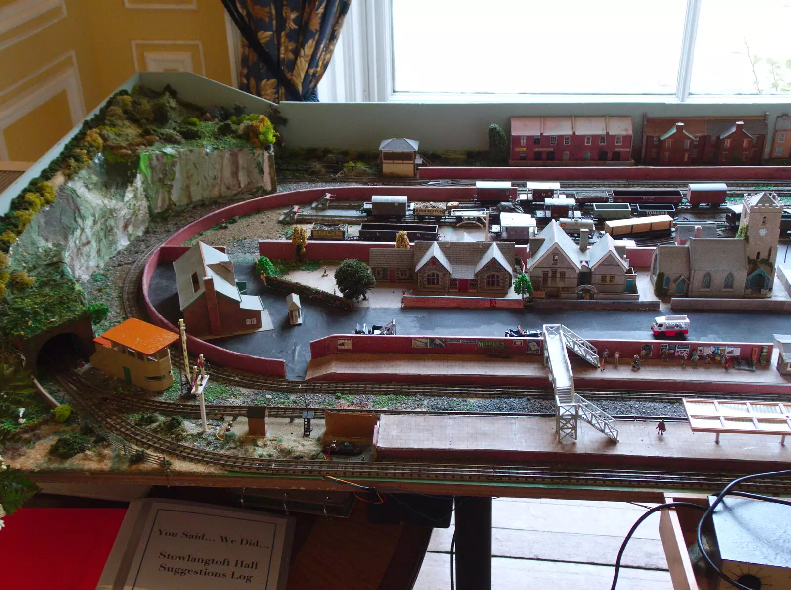 There's a cool model railway in the room, from The GSB at Stowlangtoft, Beavers, and More XR Rebellions, Suffolk, Norfolk and London - 16th October 2019