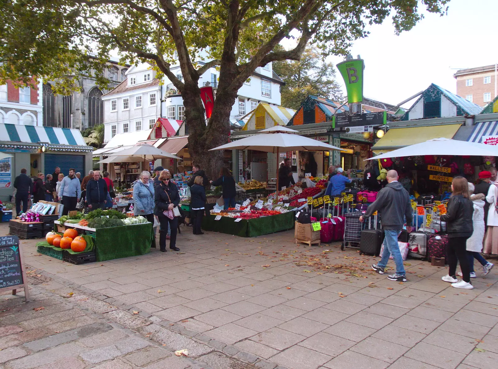 Norwich Market, from A Trip up the Big City, Norwich, Norfolk - 18th October 2019