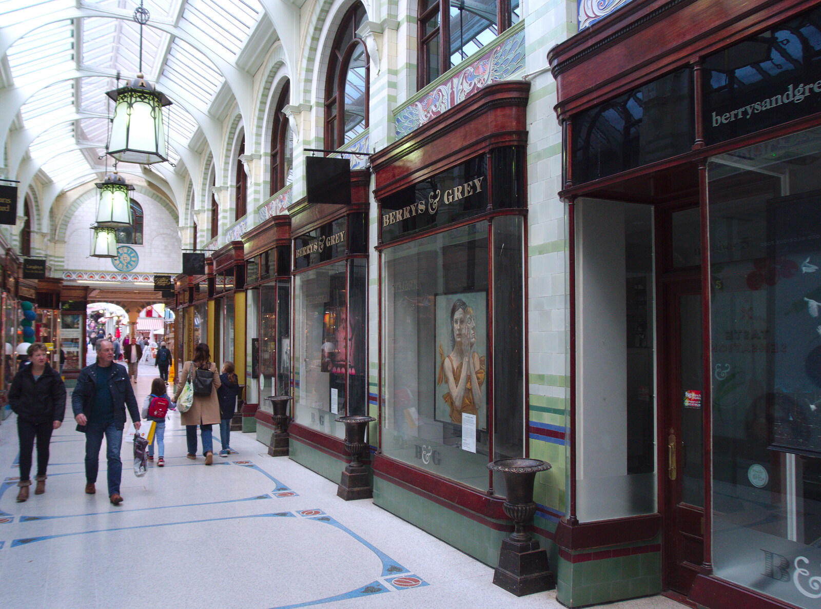 Closed-down shops in Royal Arcade from A Trip up the Big City, Norwich, Norfolk - 18th October 2019