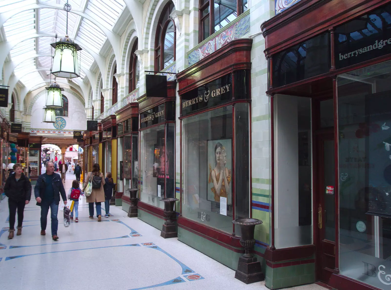 Closed-down shops in Royal Arcade, from A Trip up the Big City, Norwich, Norfolk - 18th October 2019