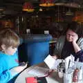 Harry and Isobel in Bill's Restaurant, A Trip up the Big City, Norwich, Norfolk - 18th October 2019