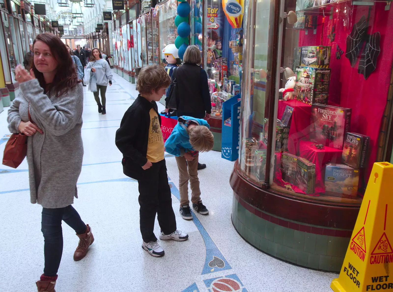 Back in Royal Arcade, from A Trip up the Big City, Norwich, Norfolk - 18th October 2019