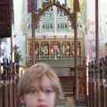 Harry's head in the church, A Trip up a Lighthouse, Southwold, Suffolk - 27th October 2019