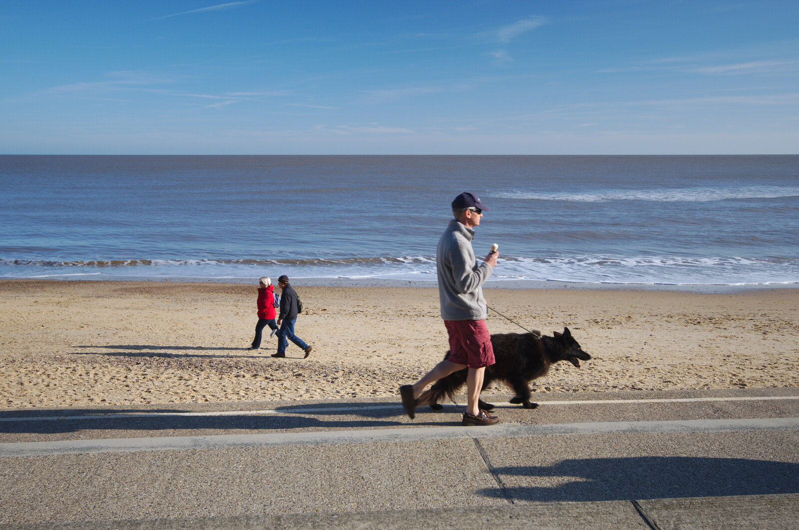 Walking the dog from A Trip up a Lighthouse, Southwold, Suffolk - 27th October 2019