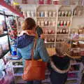 Isobel pays for stuff in the sweet shop, A Trip up a Lighthouse, Southwold, Suffolk - 27th October 2019