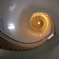 The wide-open spiral inside of the lighthouse, A Trip up a Lighthouse, Southwold, Suffolk - 27th October 2019