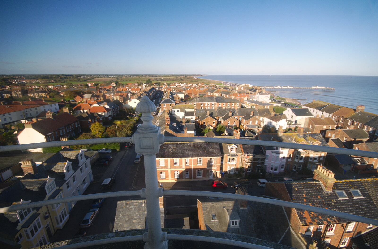 A view over Southwold from A Trip up a Lighthouse, Southwold, Suffolk - 27th October 2019