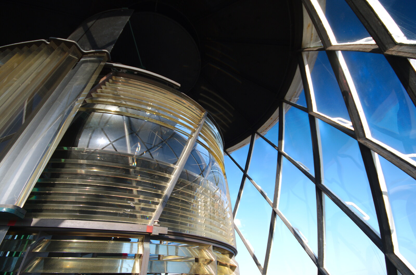 Fresnel rings are reminiscent of a Dalek somehow from A Trip up a Lighthouse, Southwold, Suffolk - 27th October 2019