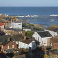 Southwold Pier from the lighthouse, A Trip up a Lighthouse, Southwold, Suffolk - 27th October 2019