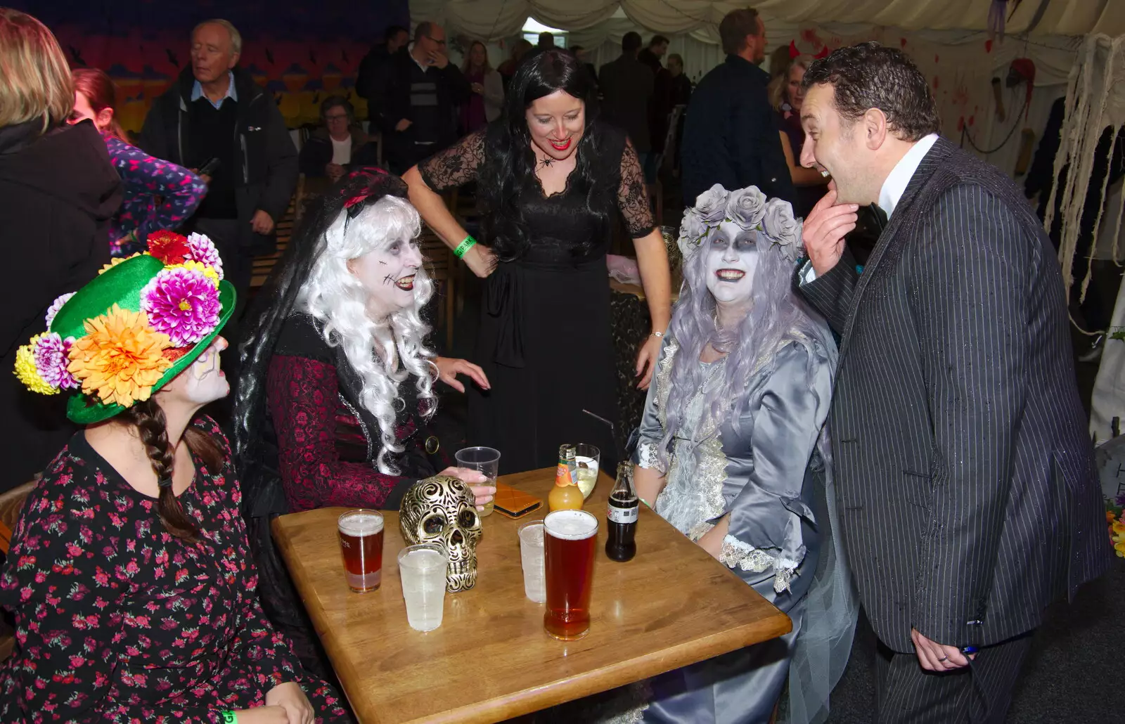 Clive turns up as Gomez Addams, from Day of the Dead Party at the Oaksmere, Brome, Suffolk - 2nd November 2019