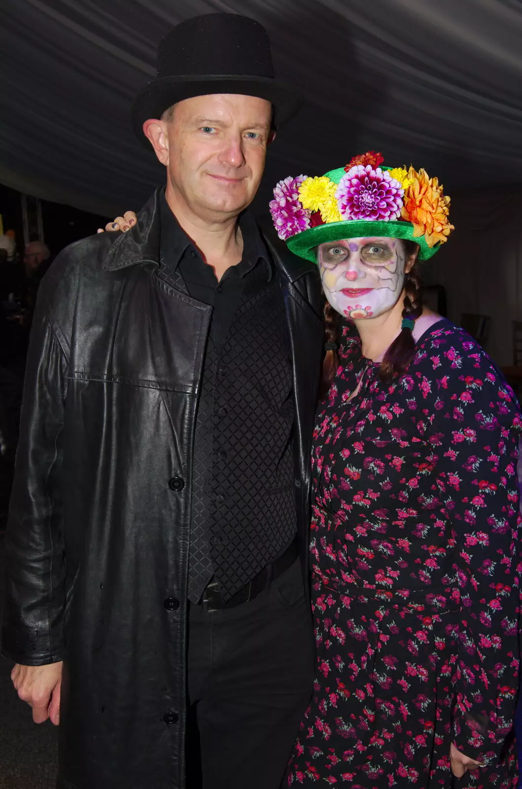 Nosher and Isobel, from Day of the Dead Party at the Oaksmere, Brome, Suffolk - 2nd November 2019