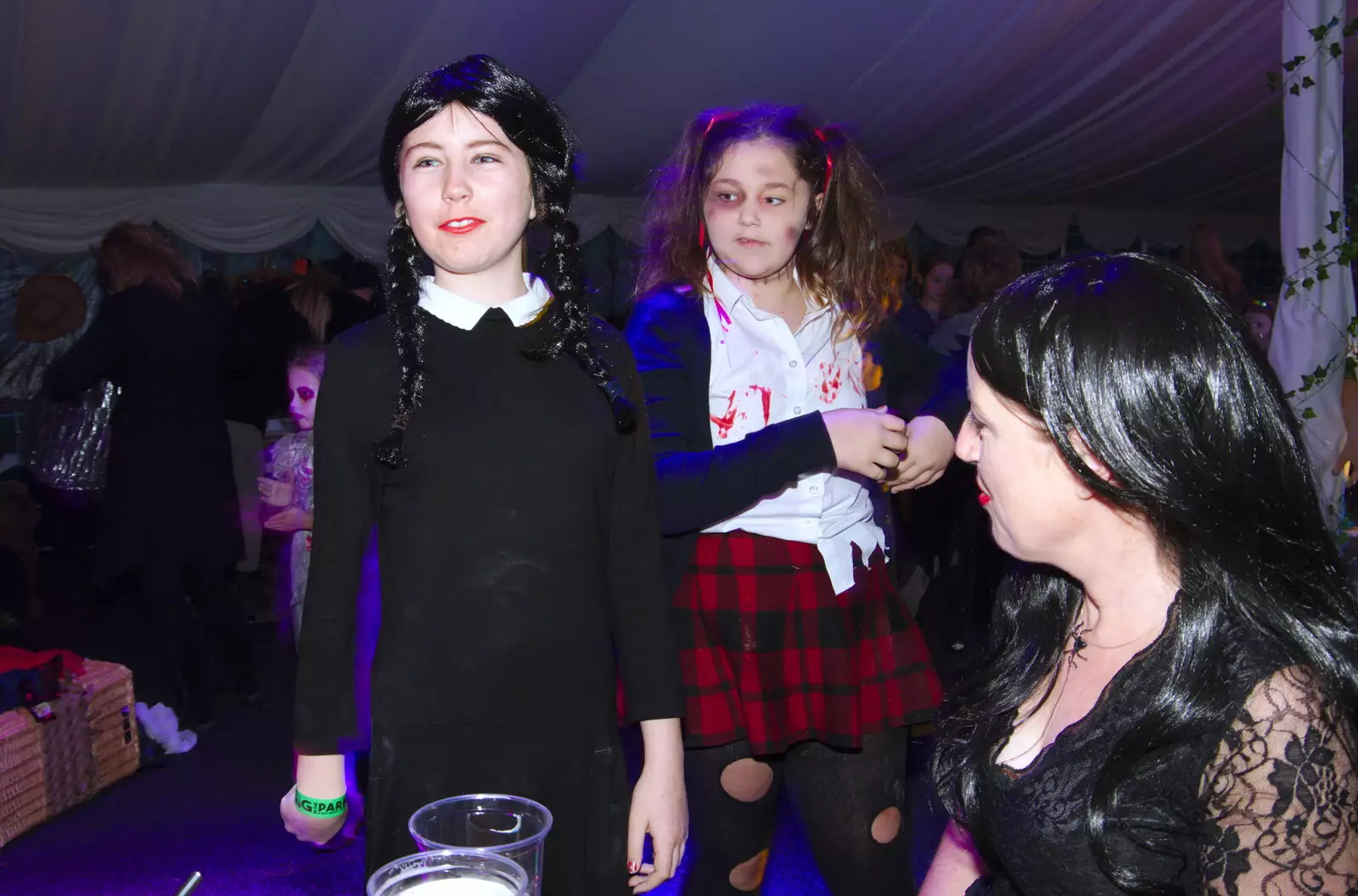 Amelia is Wednesday Addams, from Day of the Dead Party at the Oaksmere, Brome, Suffolk - 2nd November 2019