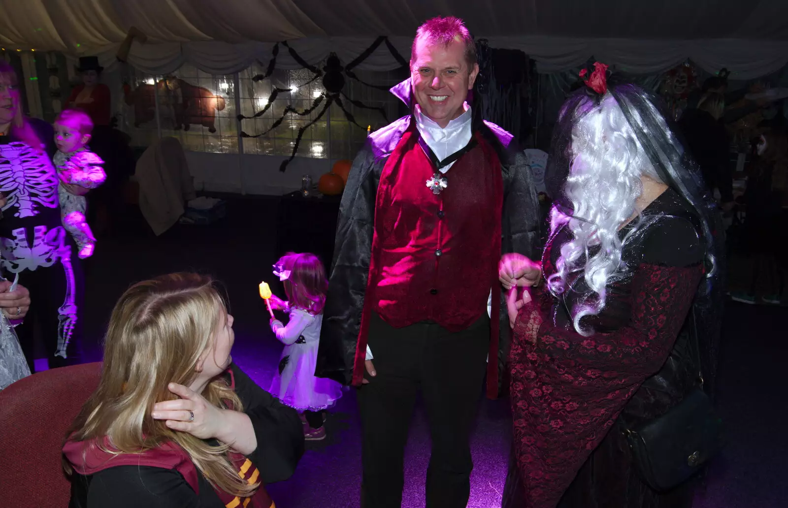 Andrew appears as Dracula, from Day of the Dead Party at the Oaksmere, Brome, Suffolk - 2nd November 2019