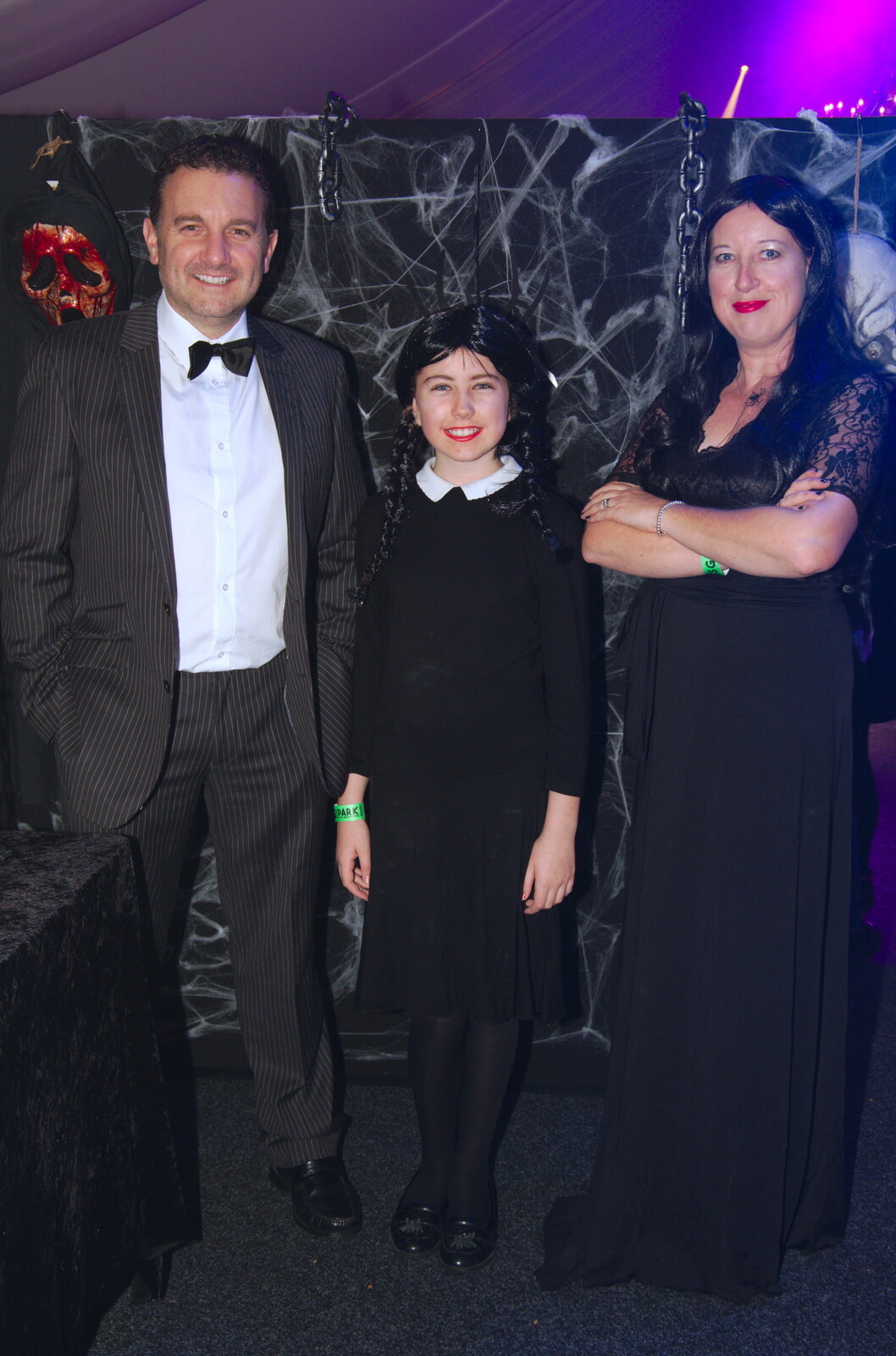 The Addams family from Day of the Dead Party at the Oaksmere, Brome, Suffolk - 2nd November 2019
