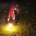 One of the performers gets a light, Day of the Dead Party at the Oaksmere, Brome, Suffolk - 2nd November 2019