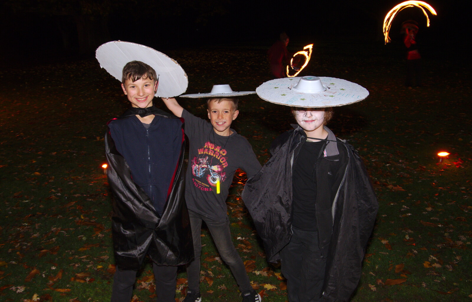 The three amigos from Day of the Dead Party at the Oaksmere, Brome, Suffolk - 2nd November 2019