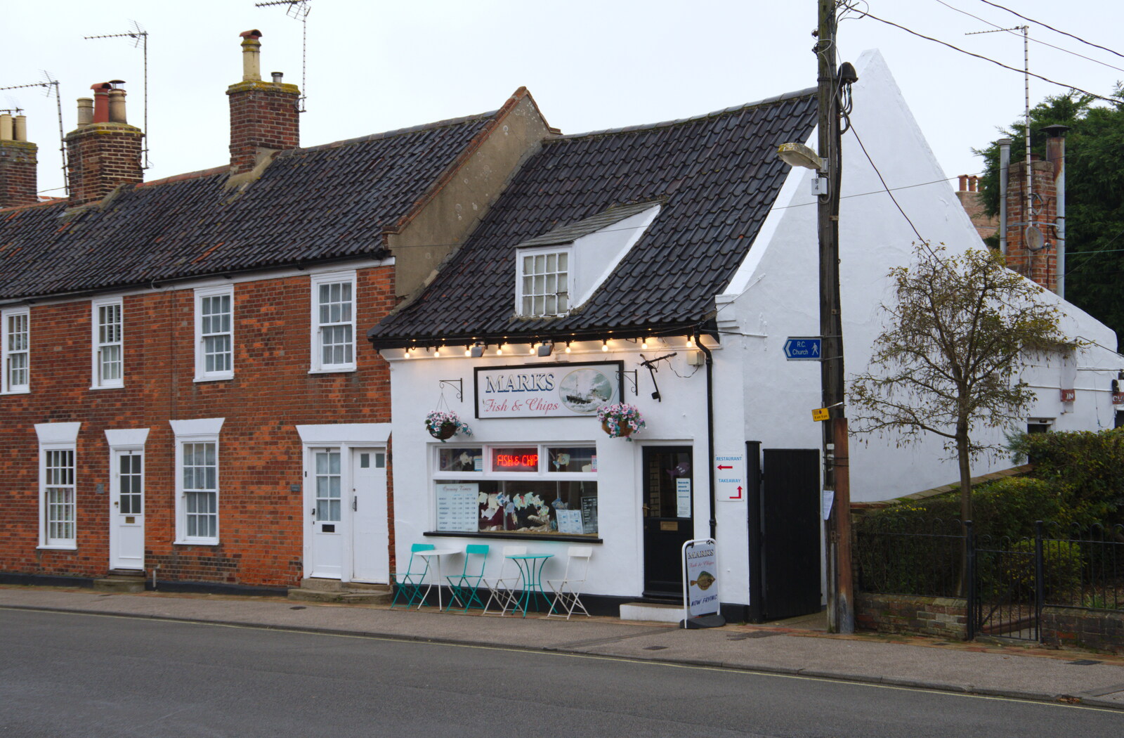 Mark's fish and chip shop from A Night at the Crown Hotel, Southwold, Suffolk - 8th November 2019