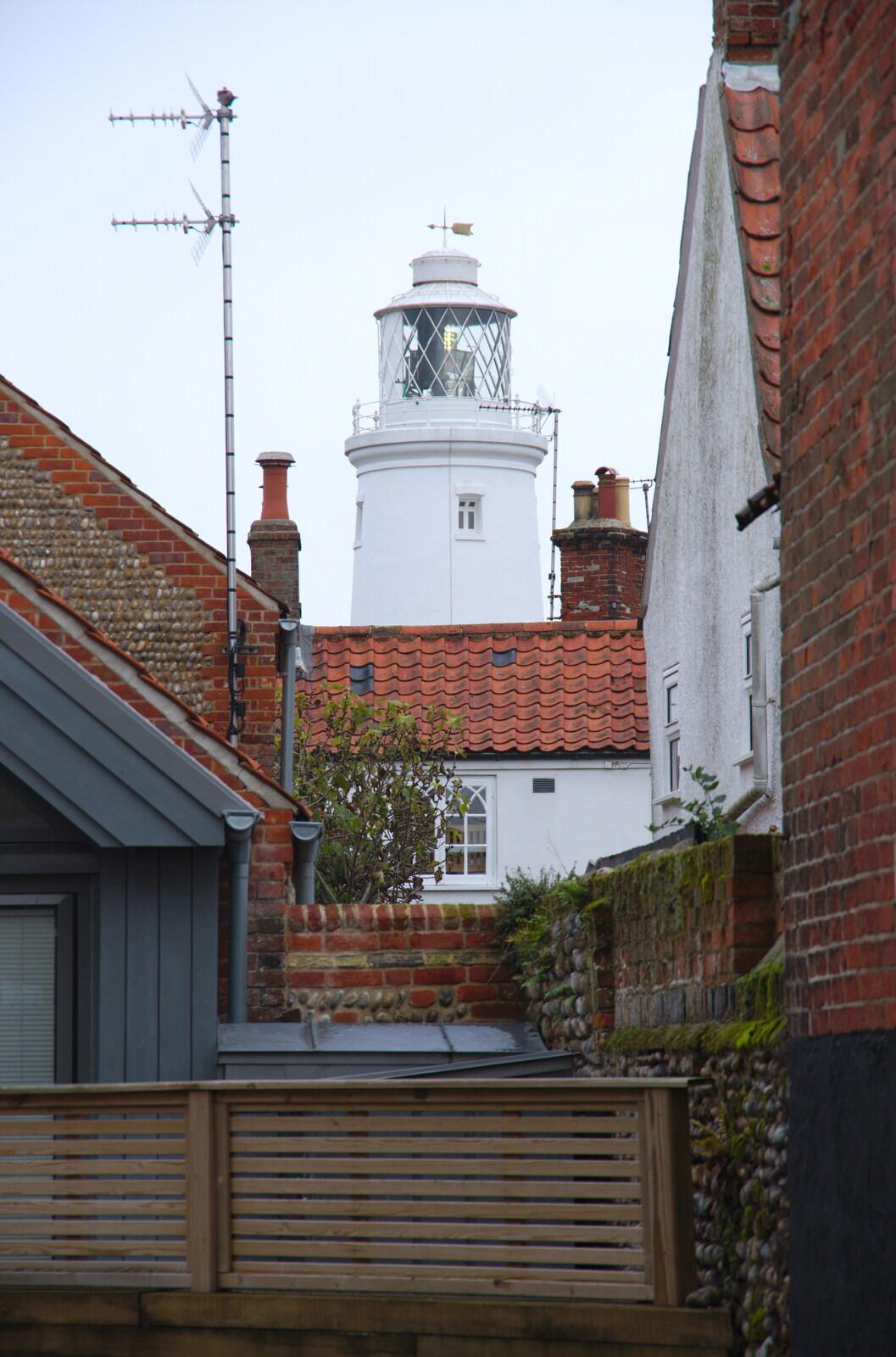 Another view of the lighthouse from A Night at the Crown Hotel, Southwold, Suffolk - 8th November 2019