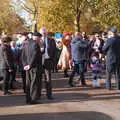 Mingling around after the parade returns, The GSB at Dickleburgh, and Samia Malik at the Bank, Eye, Suffolk - 11th November 2019